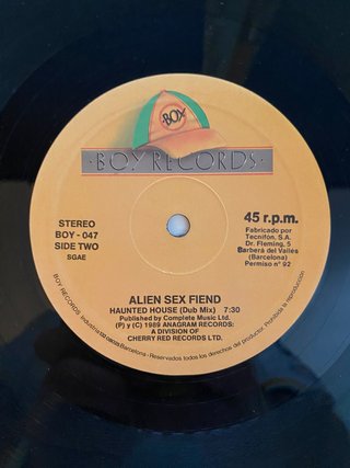 Vinilo Maxi Single Alien Sex Fiend 1989