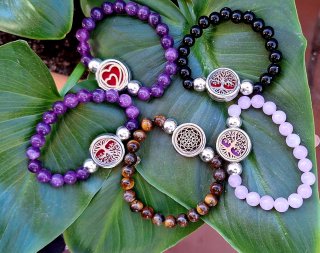 Pulseras Aromaterapia y Piedras Naturales