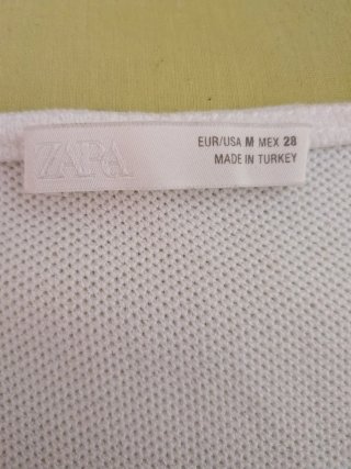 Conjunto Zara Nuevo Elegante Blanco M/38