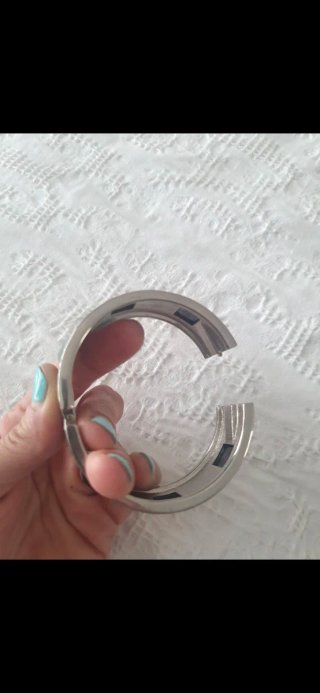 Pulsera Parfois Plata y Negro