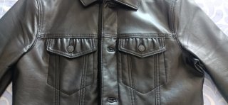 Chaqueta de cuero Hollister Talla XS