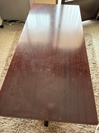 Mesa de comedor elevable de madera