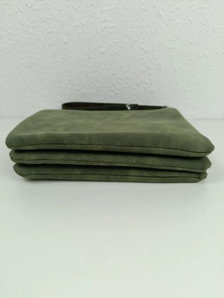 Bandolera Unisex Verde Multibolsillo