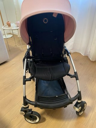 Carro Bugaboo Bee con dos capotas (rosa y beige)