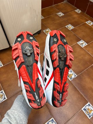 Zapatillas GES Dakota MTB Blancas y Rojas talla 44