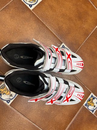 Zapatillas GES Dakota MTB Blancas y Rojas talla 44