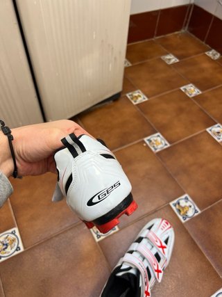 Zapatillas GES Dakota MTB Blancas y Rojas talla 44