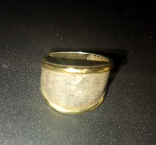 Anillo Oro y Plata Talla 16