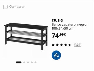 Banco Zapatero Blanco IKEA Metal