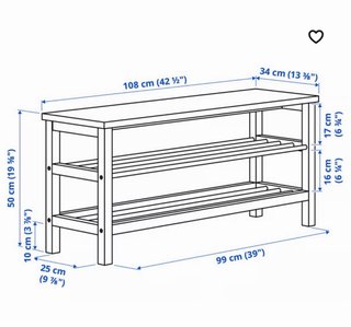 Banco Zapatero Blanco IKEA Metal