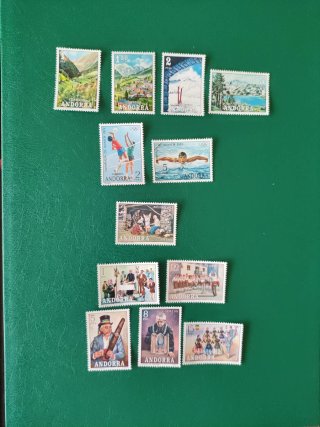 Sellos Andorra española 1972