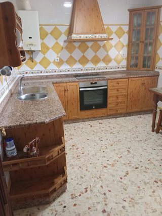 Mueble de cocina madera y metal