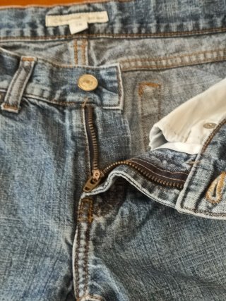 Jeans corti Woolrich blu