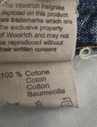 Jeans corti Woolrich blu