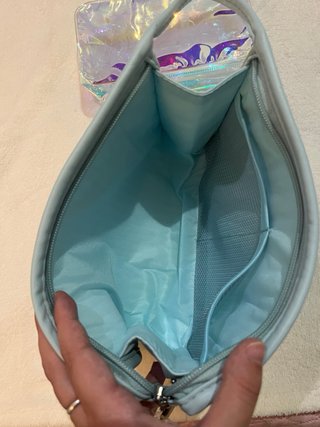 Pack 2 neceseres bolsa de aseo azul y transparente