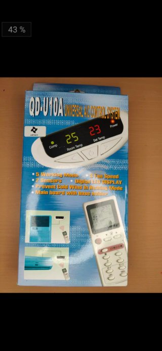 Placa universal aire acondicionado nueva estrenar