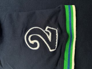 Polo Umbro Vintage Azul y Verde