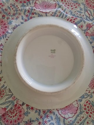 Tartera o frutero de porcelana de Limoges