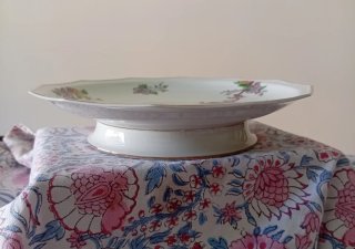Tartera o frutero de porcelana de Limoges