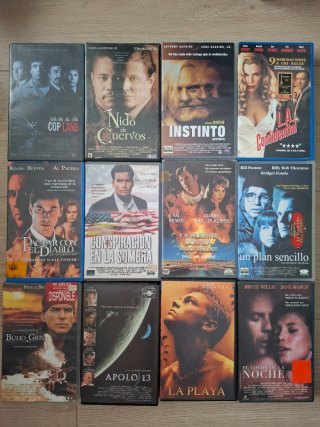 Lote 12 VHS Películas Acción/Crimen/Drama