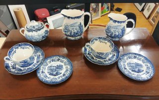 Juego de café/té de loza inglesa