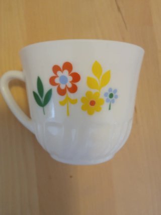Lote 2 Tazas Vintage Arcopal Flores