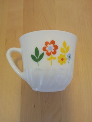 Lote 2 Tazas Vintage Arcopal Flores