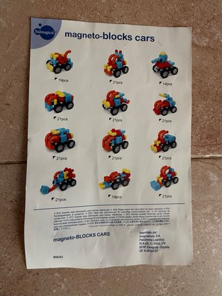 Magneto Blocks coche Juego Construcción Magnético