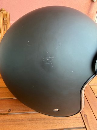 Casco KUM K-588 Jet Custom Negro