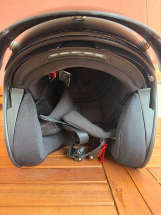 Casco KUM K-588 Jet Custom Negro