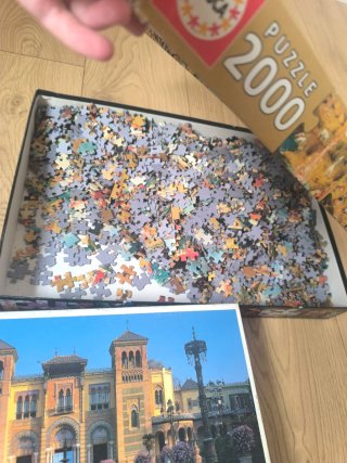 2 Puzzles 2000 Piezas MB y Educa