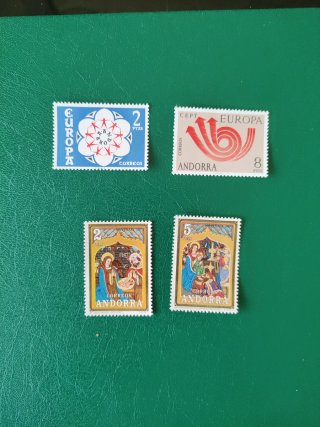 Sellos Andorra española 1973