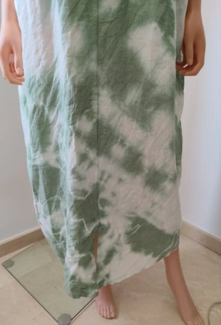 Vestido Caftán Lino Tie-Dye