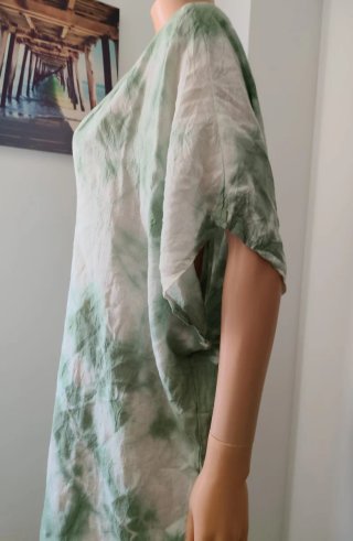 Vestido Caftán Lino Tie-Dye