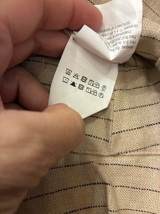 Chaqueta Purificación García Lino Beige Talla M