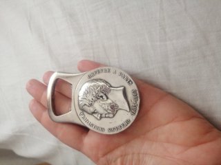 Abridor de botellas Charles Christofle. Baño plata