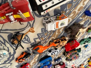 Lote coches y vehículos de plástico