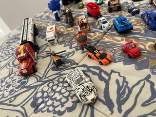 Lote coches y vehículos de plástico