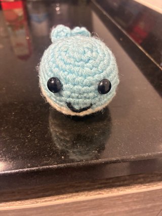 Ballena Amigurumi Crochet Azul Hecha a Mano