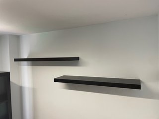 Estanterías flotantes Ikea negras