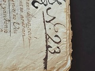 Documento manuscrito  1744.  Sello 2n.