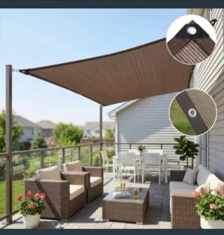 Toldo Malla Sombra Cuadrado 3X3 Metros