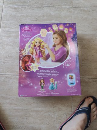 Muñeca Disney Princess Rapunzel Hair Glow. Nueva.