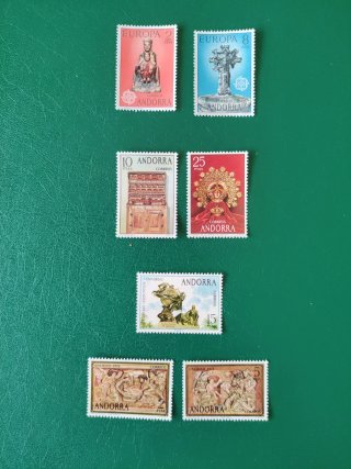 Sellos Andorra española 1974