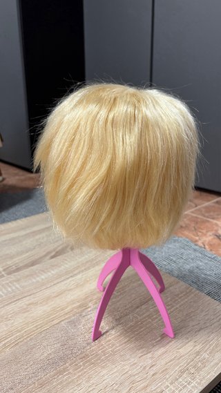 Peluca corta pelo natural rubia
