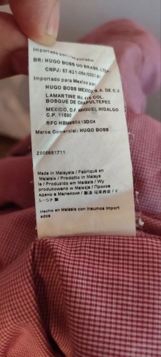 Camicia Hugo Boss Regular Fit tonalità Rosa Uomo