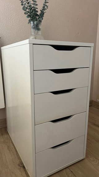 Cajonera de escritorio 5 cajones blanca