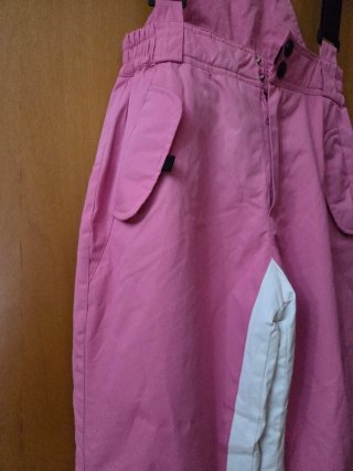 Salopette sci rosa bambina