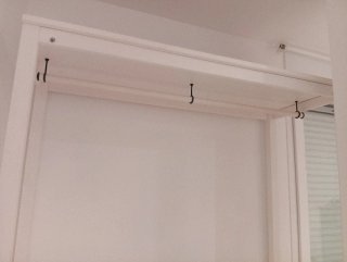 Armario abierto Ikea Hemnes blanco