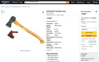 Hacha Gränsfors Bruk Small Forest Axe